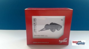 Herpa 051453-002 Wózki dolly 4 szt. czarne
