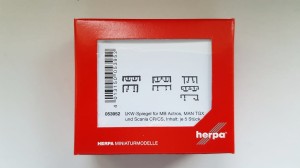 Herpa 053952 Lusterka do  MB Actros Giga-/Big-/Stream-Space, MAN TGX/ TGS, Scania CR/C po 5 kpl. 