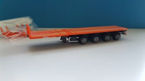 Herpa 076203-007 Naczepa Nooteboom Teletrailer 4-oś orange  