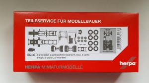 Herpa 082433 Podwozie Scania R 6x2 1:87 KIT 2 szt.