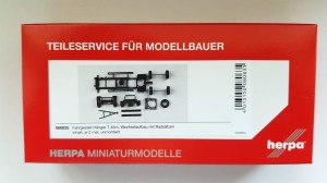 Herpa 080835 Podwozie przyczepa do zabudowy 7,45 m KIT 2 szt. 