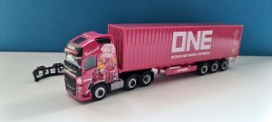 Herpa 941785 Volvo FH Gl. XL 40ft. Container - Glomb / ONE 1:87
