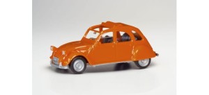Herpa 020824-006 	Citroen 2 CV Faltdach open, redorange  1:87