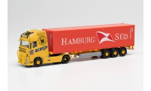 Herpa 313803 Volvo FH Gl. XL Container acargo / Hamburg Süd 