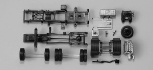 Herpa 081474 Podwozie Scania R 2-oś 2 szt. KIT