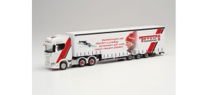 Herpa 313988 Scania CS 20 HD 6×4 Meusburger Toten Transport / Maren Lundby  