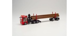 Herpa 314008 MAN TGX XLX Transport drewna Wurm Holztransporte