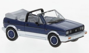 PCX870311 VW Golf I Cabriolet Bel-Air, metallic dark blue / silver