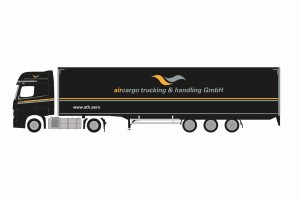 Herpa 953504 Mercedes-Benz Actros '18 Bigspace Lowliner aircargo trucking & handling