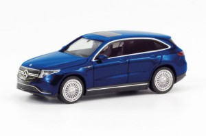Herpa 430715-004 Mercedes-EQ EQC, brillant blue metallic