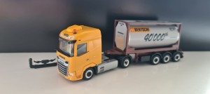 Herpa DAF XG 20ft. Tankcontainer Bertschi 40.000th Container