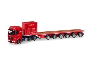 Herpa 308786 Mercedes-Benz Arocs 6x4 Ballasttrailer z 10 ft. Container Scholpp 1:87 H0