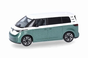 Herpa 431132 VW ID. Buzz Candy White Bay Leaf Green Metallic