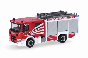 Herpa 098137 Scania Crewcab CP28  Feuerwehr Koblenz