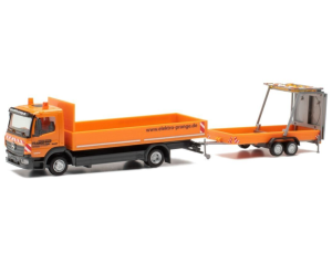 Herpa 956246 Mercedes Atego z przyczepą Służba Drogowa