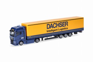 Herpa 318143 MAN eTGX GX 15 Meter Lowliner Dachser Intelligent Logistics