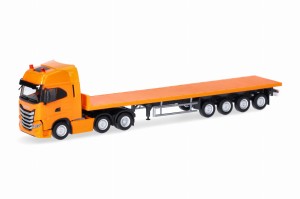 Herpa 318259 Iveco S-Way 6x2 Flachbett