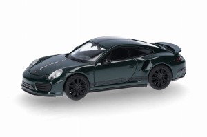 Herpa 420358 Porsche 911 (991) Turbo, verde british racing green 