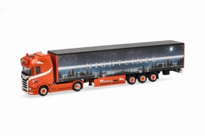 Herpa 318785 Scania CS 20 HD 15m Ferntrans Haas 