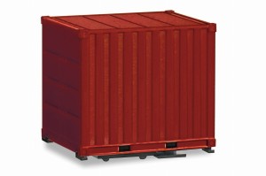 Herpa 053594-004 2x 10ft Container red