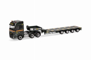 Herpa 318853 Volvo FH GL 2020 Semitieflader Emil Egger