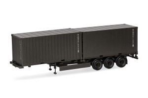 Herpa 747240 Naczepa 2 x 20ft. Container Wojsko
