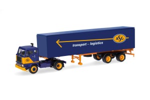 Herpa 321624 Volvo F88 Koffer-Sattelzug ASG
