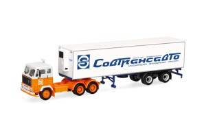 Herpa 321655 Volvo F89 Kühlkoffer-Sattelzug Sovtransavto