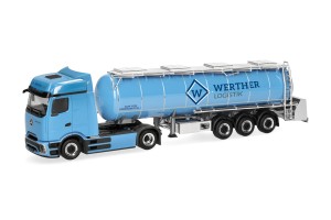 Herpa 321778 Mercedes-Benz eActros 600 ProCabin Bigspace cysterna spożywcza Spedition Werther