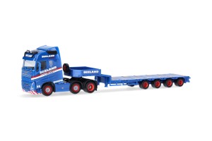 Herpa 319805 Volvo FH GL 2020 6x2 Semitieflader Seeland