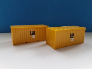 Herpa 076814 2 x 20 ft. Container Leonhard Weiss 1:87