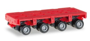 Herpa 053518-002 Goldhofer wózki THP-SL 4oś, czerwone 