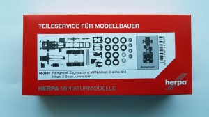 Herpa 083485 Podwozie MAN 3-osiowe 6x6 2 szt. KIT 