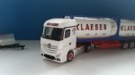 Herpa 929271 Mercedes Streamspace 2x 20ft Tankcontainer Klaeser 
